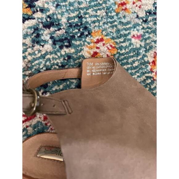 Halogen Clarette Brown Leather‎ Wedge Sandals Size 7.5 - Picture 6 of 9